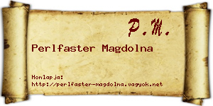 Perlfaster Magdolna névjegykártya