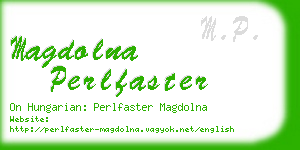 magdolna perlfaster business card
